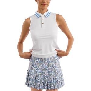 NEW SMITH & QUINN alice sleeveless top in white/hydrangea